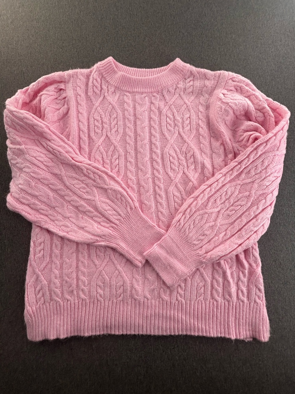 Cableknit Pink Sweater